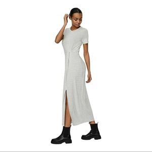 Vero Moda Striped Bodycon Maxi Dress Medium